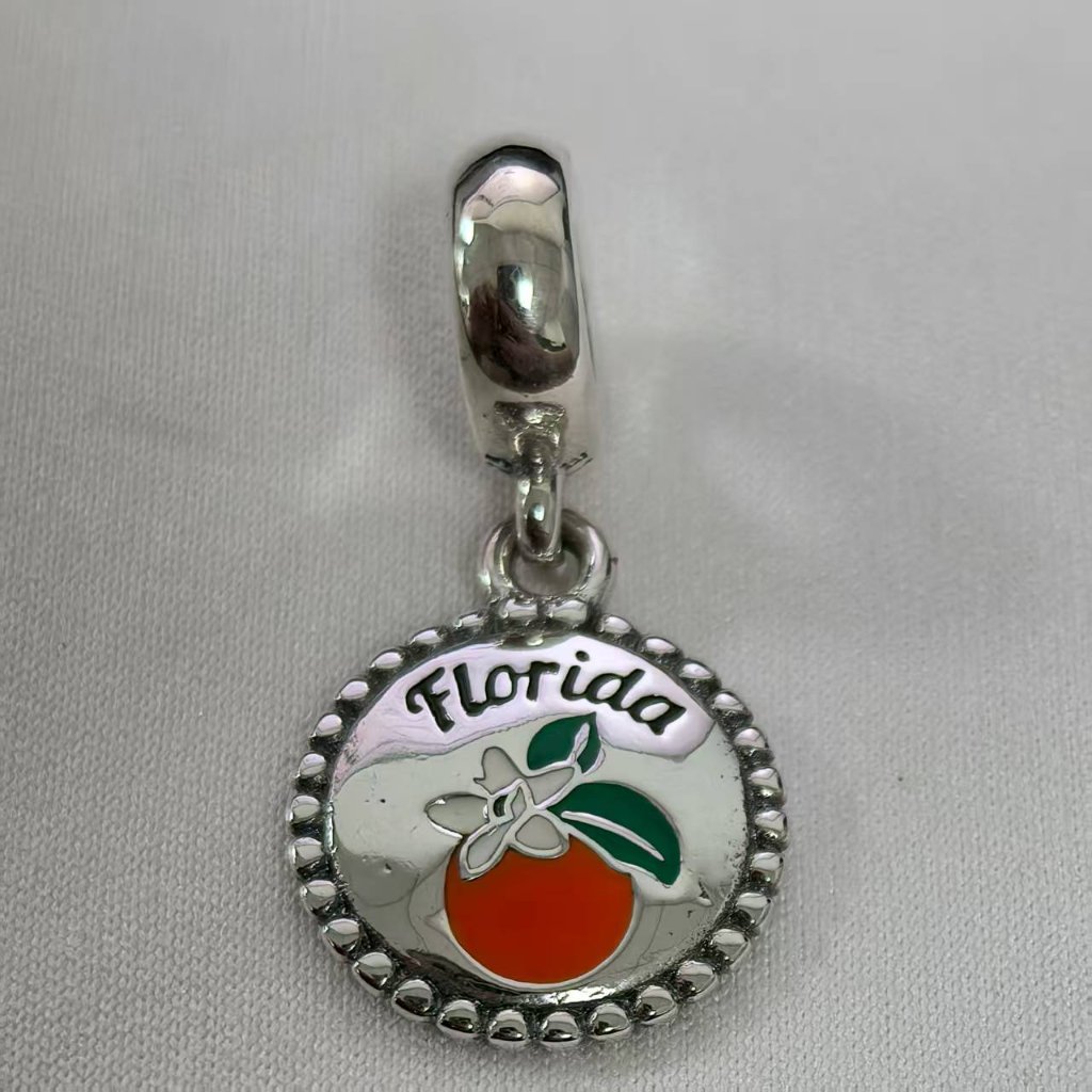 Pandora Florida Orange Blossom Exclusive Charm, S925 Silver Jewelry